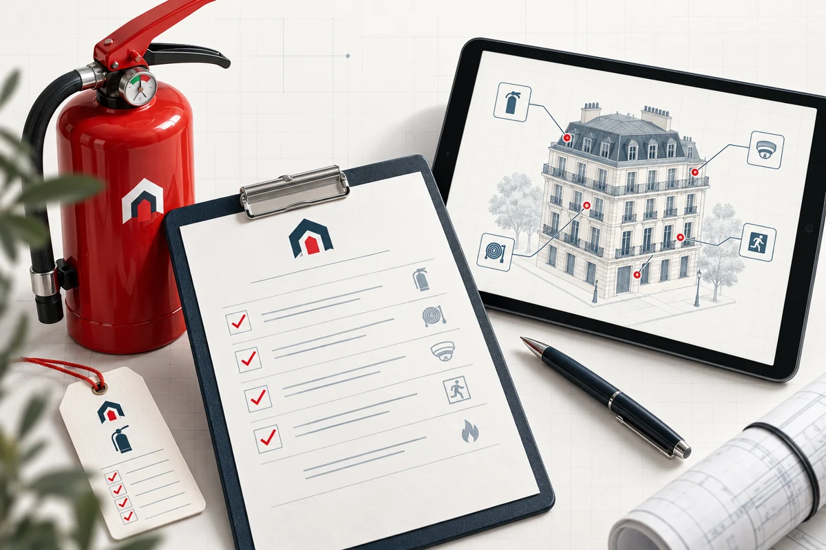 Rapport de contrôle, tablette de suivi et extincteur : le suivi des interventions